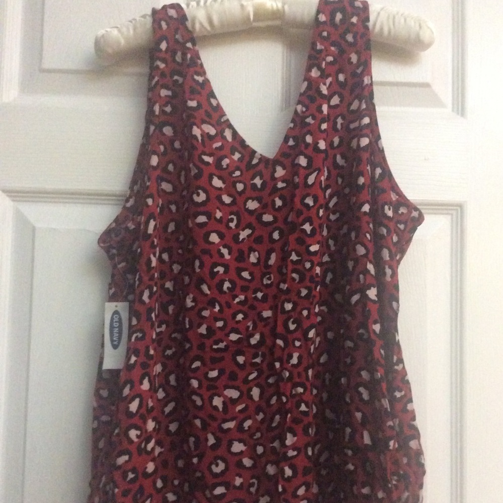 Sold-Old Navy Classic red tiger print